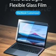 KPAN anti-blue  Laptop Flexible Glass Film MacBook Pro 15 inch Screen Protector Model A1707 A1990 with touchpad Film