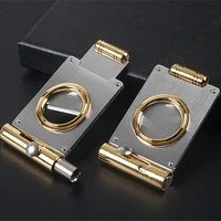2021 new cigars cutter punch pocket metal cigar cutter sharp blade stainless steel portable guillotine smoking accessories