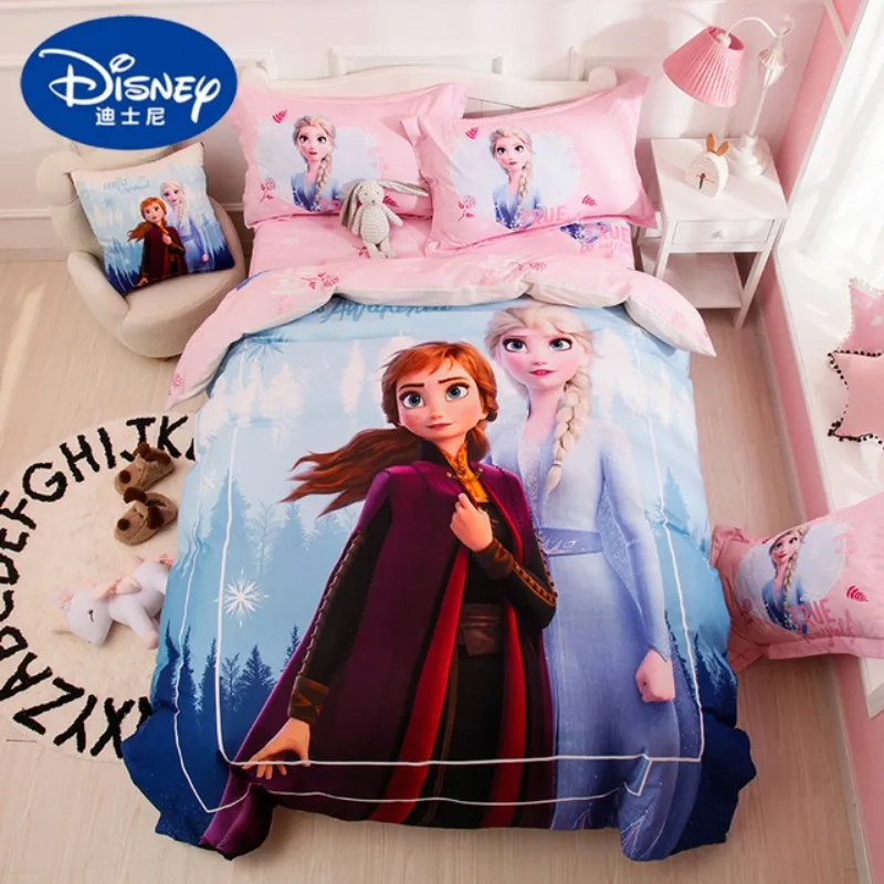 

Frozen Anna Elsa Bedding Set Twin Queen Size Bed Set Children Girls Kids Duvet Cover Comforter Bedding Sets Cotton 2/3 Pcs