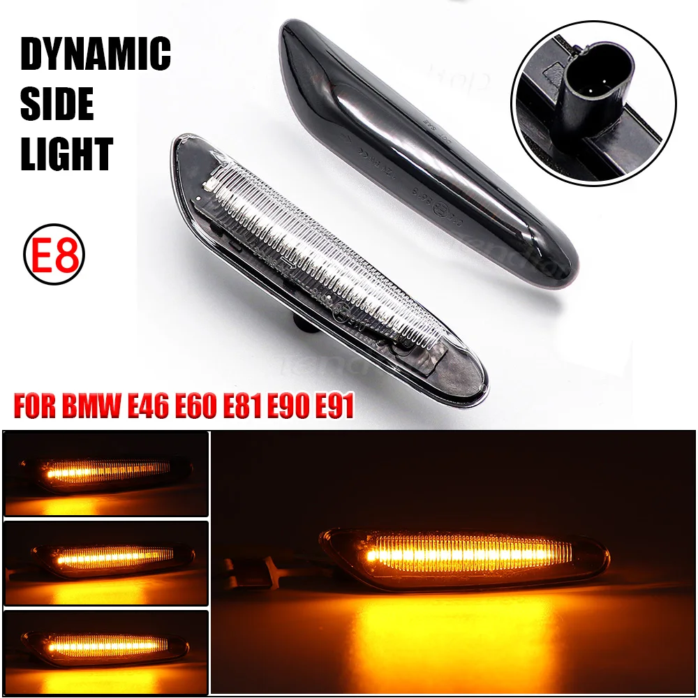 Динамический светодиодный поворотный сигнал боковой зеркальный свет