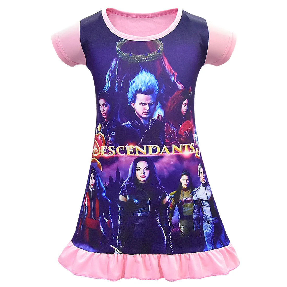 Модель 2019 года платье для маленьких девочек детская домашняя пижама костюм на