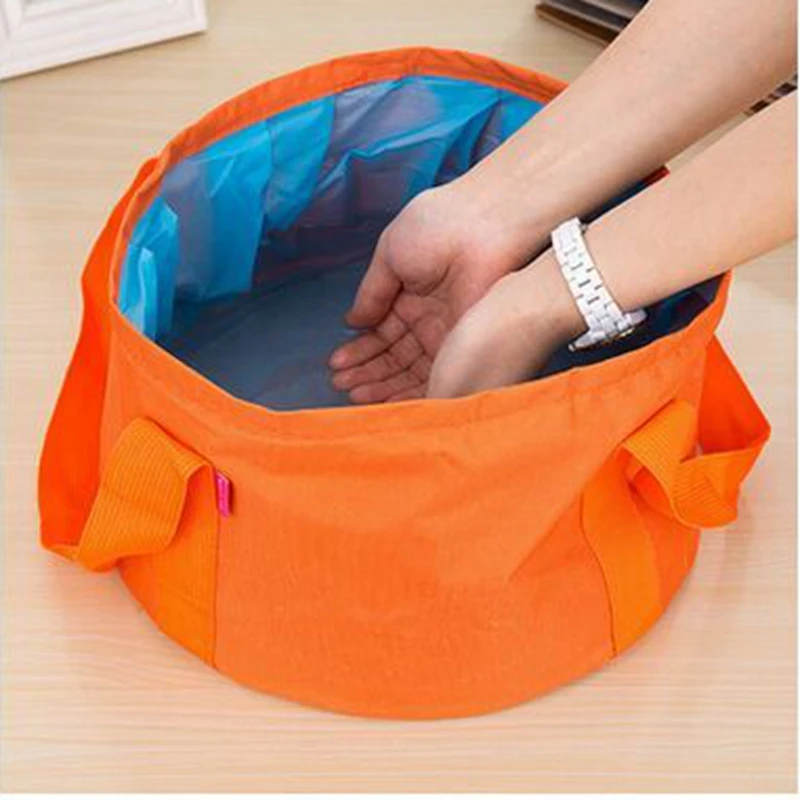 

Portable Outdoor Travel Foldable Folding Camping Washbasin Basin Bucket Bowl Sink Washing Bag Water bucket 15L