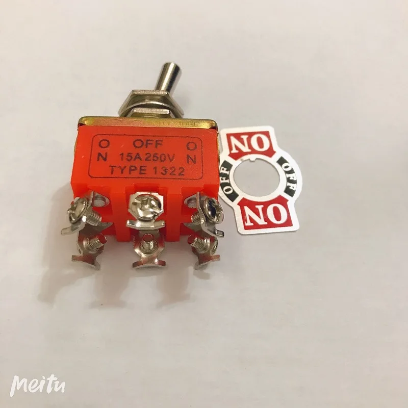 5 шт. E TEN1021 AC 250V 15A 2 Pin DPDT SPST SPDT на включение/выключение 3 позиционный Мини тумблер