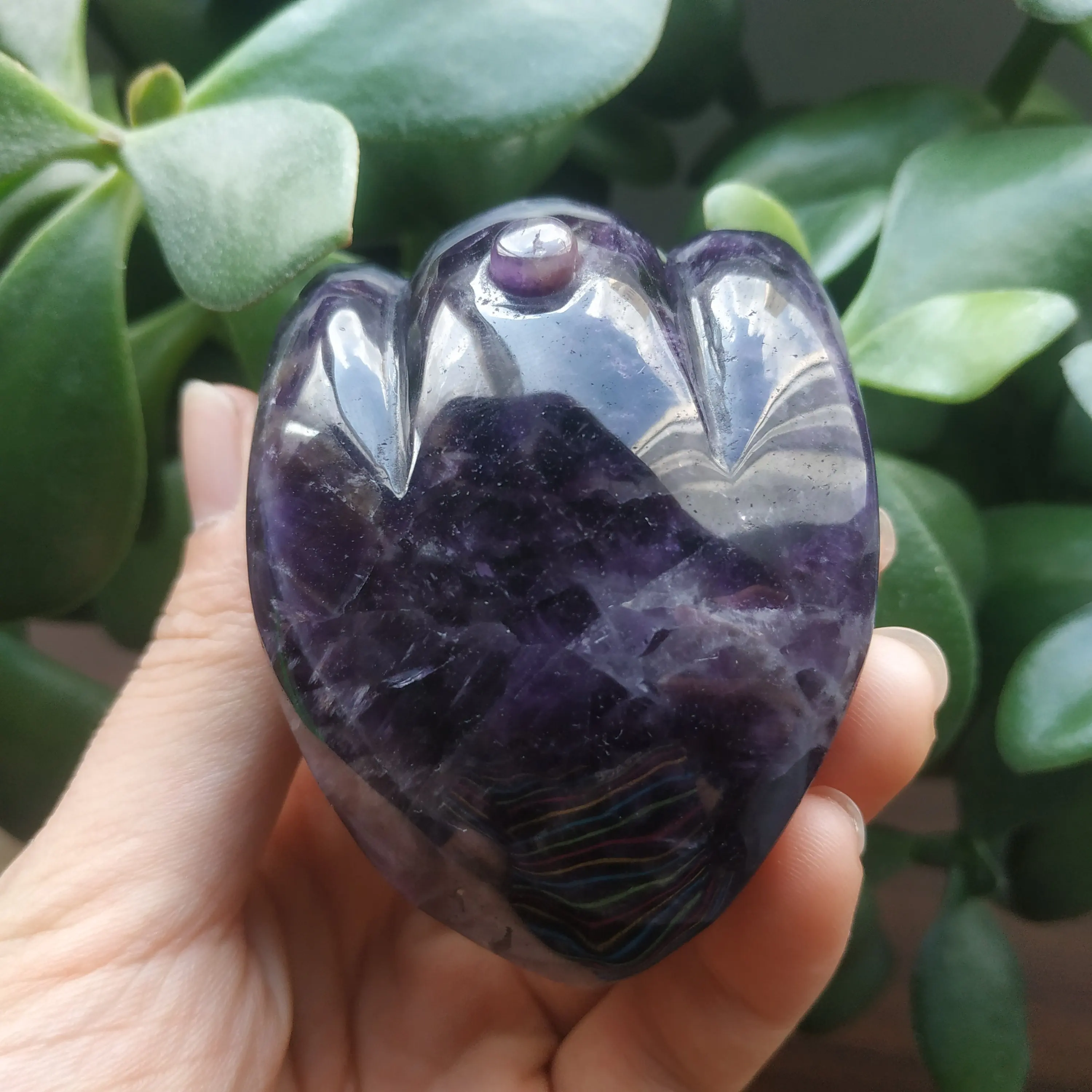 

Natural crystal stone quartz crystal carvings hand carved crystal heart huamn heart healing stones