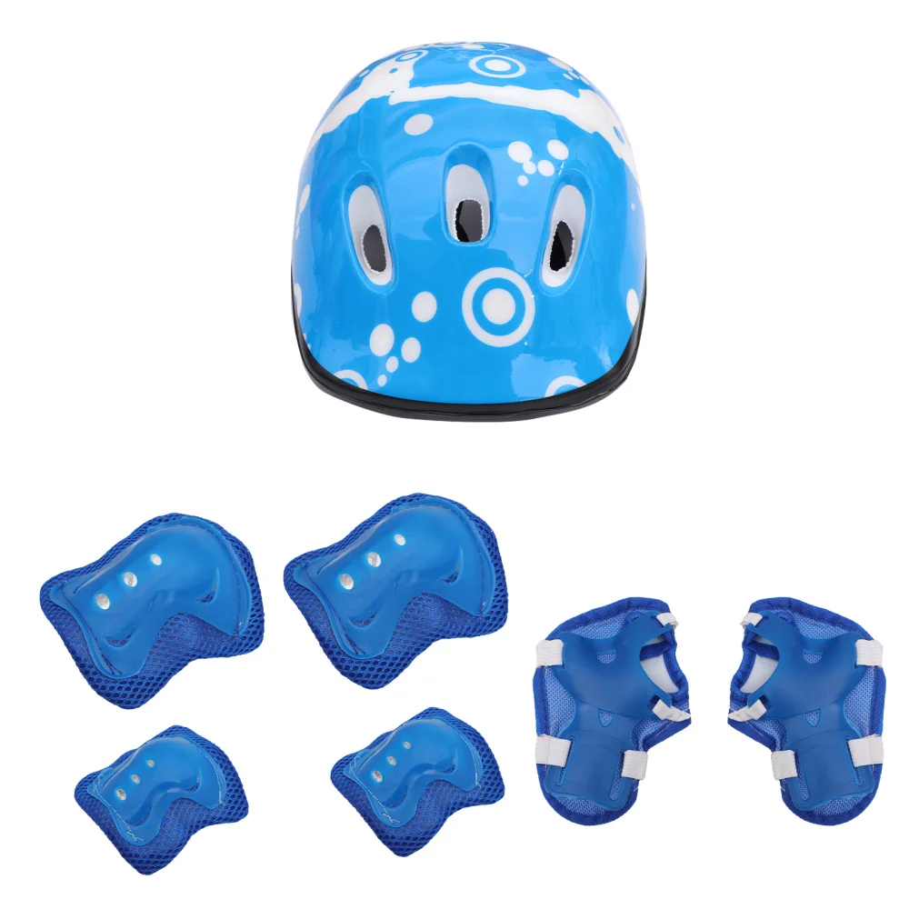 

1 set of Children Riding Protective Equipment Skateboard Skating Helmet Set
