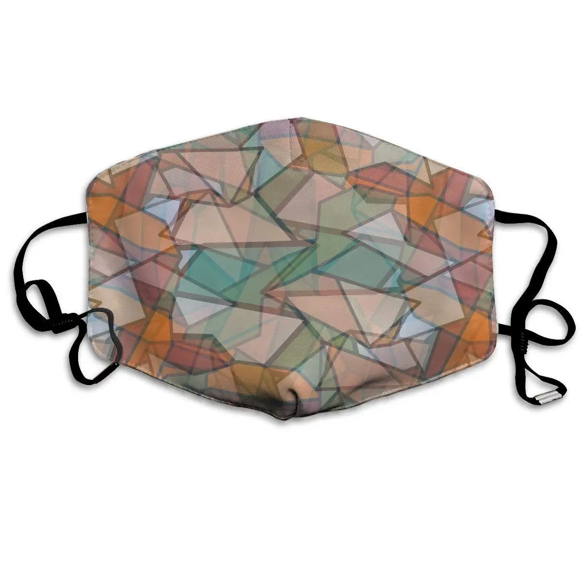 

Abstract Color Art Washable Reusable Mask, Cotton Anti Dust Half Face Mouth Mask For Kids Teens Men Women With Adjustable Ear