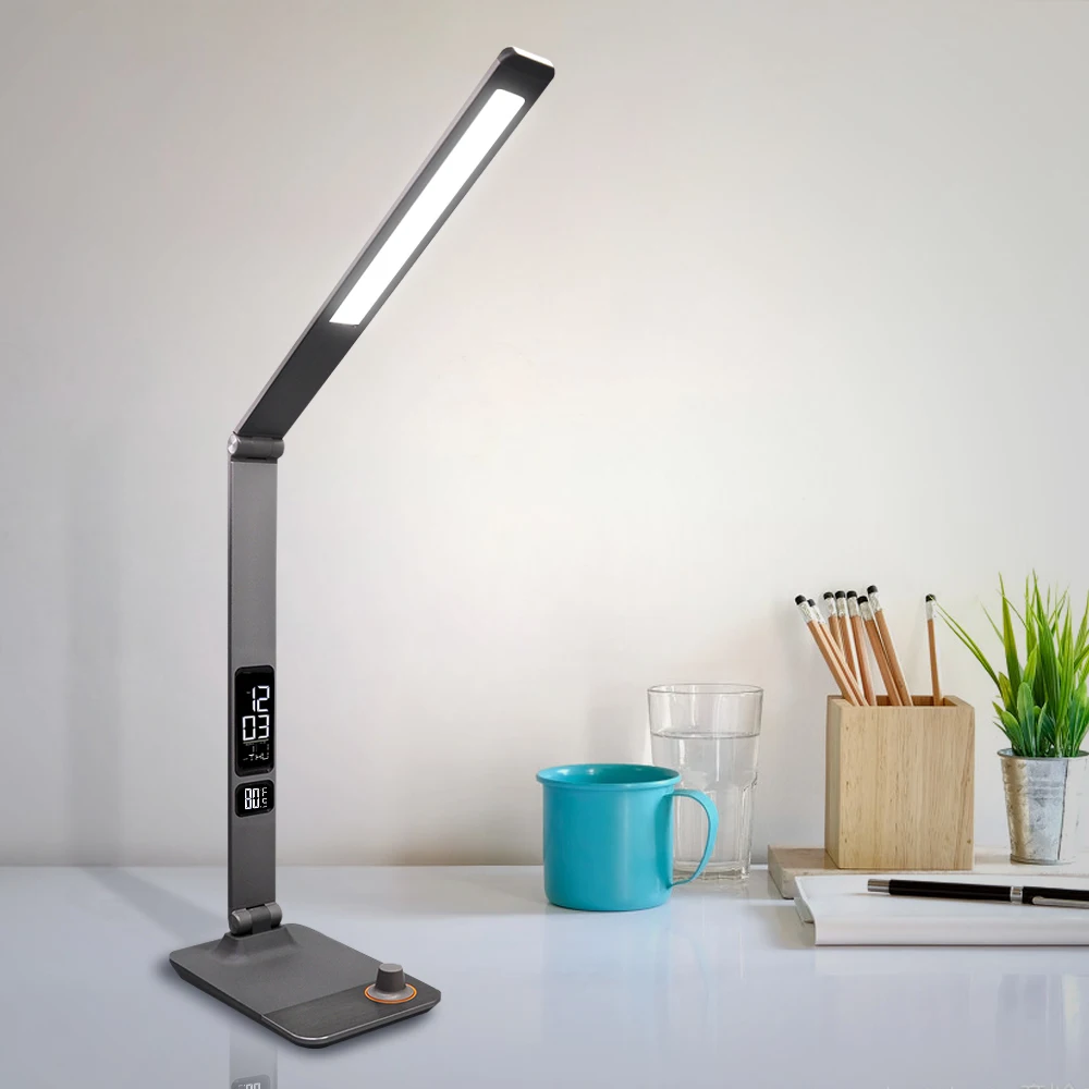 Яркая современная светодиодная офисная настольная лампа складной светильник