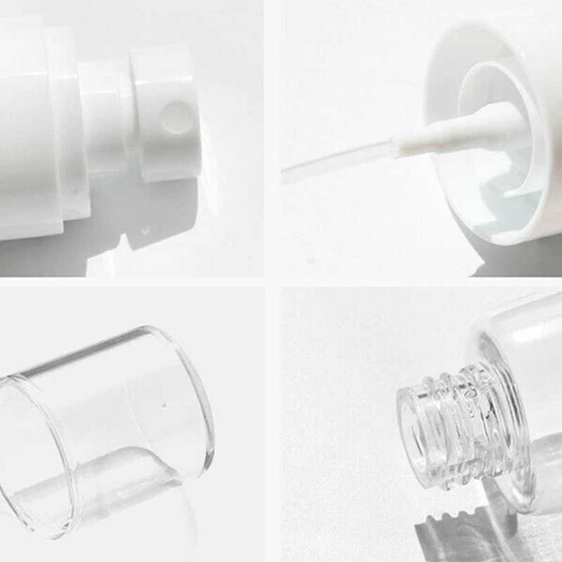 

3Pcs Cosmetic Spray Bottle Airless Rechargeable Mist Travel Container Transparent Plastic Sprayer 60Ml