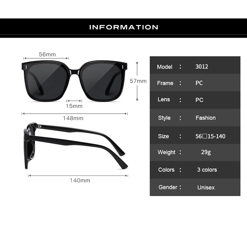 

New G Style Plastic Sunglasses TAC Polarized Lens Sun Glasses , Men&Women Fashion Trend UV400 Protection Sunglass S3021