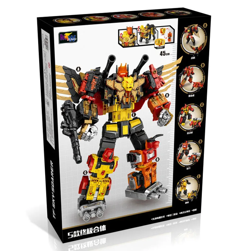 WEIJIANG 5в1 Predaking Divebomb Rampage Headstrong G1 трансформация оверсайз военный Орел фильм фигурка