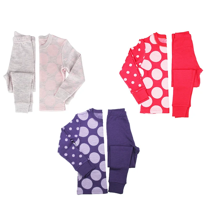 Детское терможаккардовое нижнее белье из мериносовой шерсти толщиной 220 г/м2