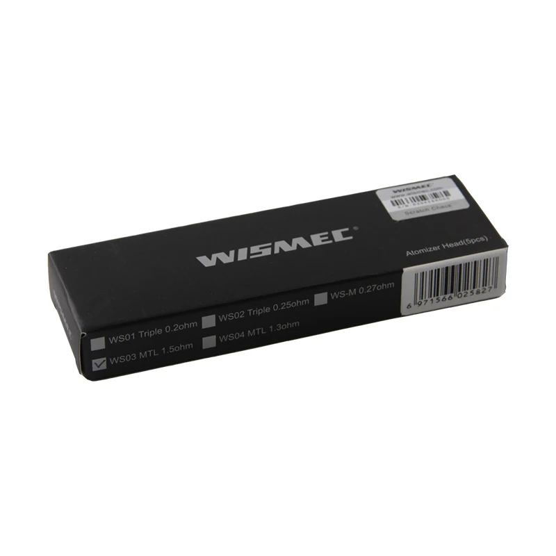 Оригинальные WS03 MTL 1.5ohm сменные катушки для AMOR NS Tank электронных сигарет CB-60 5 шт./лот