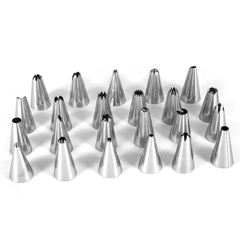 

24Pcs Decorating Mouth Set with Piping Bag Kitchen Accessories Baking Accessories Kitchen Tools Reusable cooking gadgets