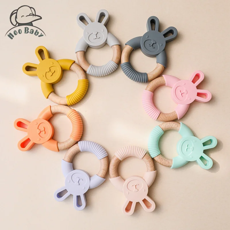 

Baby Birth Silicone Teethers Cartoon Animal Baby Molar Toys Colorful Teether For Teeth Baby Teether Ring 0-12 Months Baby Items