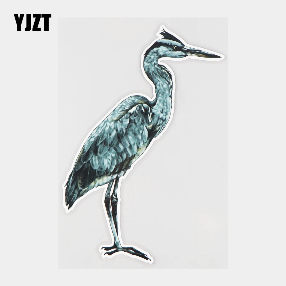 

YJZT 12,6 × 18,9 см, ручная роспись, Heron Bird, Креативные аксессуары для автомобиля, 21A-1321