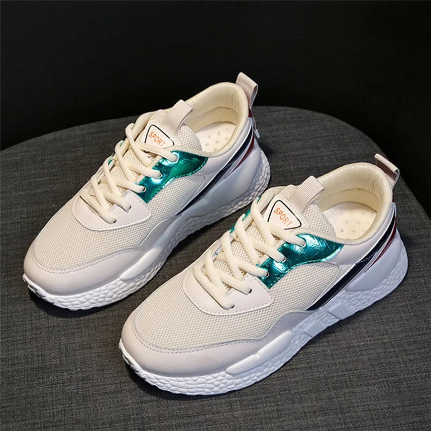 Новая модная женская прогулочная обувь с перекрестной шнуровкой смешанные цвета