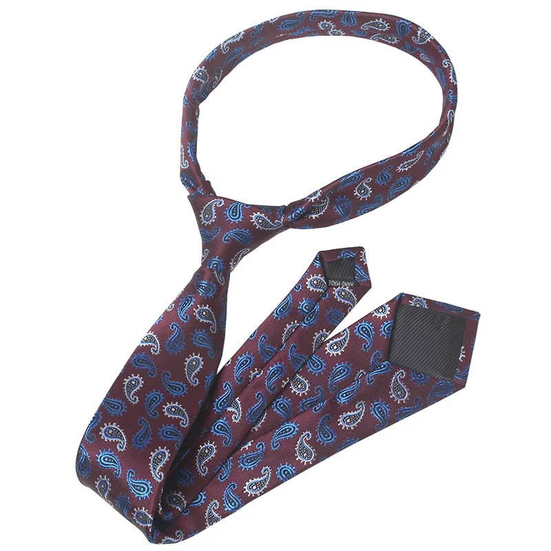 Business Men's Tie Fashion Casual Dress Suit Necktie 2021 Brand New Italian Style Paisley Floral 6CM Skinny Neck Ties Gift Box