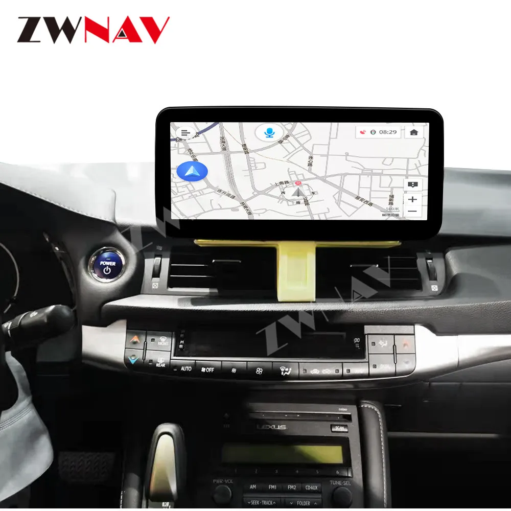 Автомобильный GPS-навигатор Android 10 8 ядер 6 + 128 ГБ IPS экран CD DVD-плеер для Lexus CT200 CT200H CT