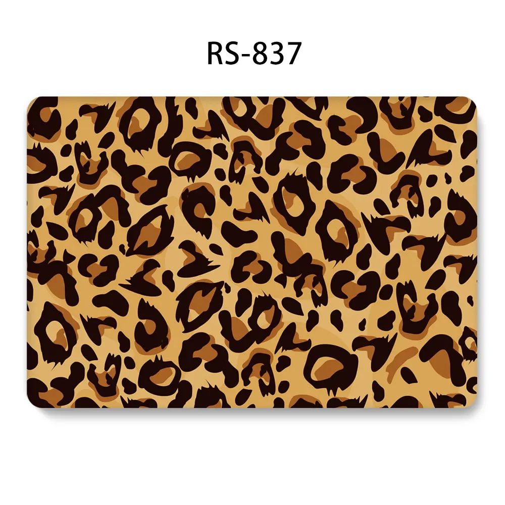 

Leopard Laptop Case For Macbook Air Pro 13 inch Hard Shell Cover a2179 a1932 A1706 A1989 A2159 2020 Pro A2289 A2251 Pro 13 A1708