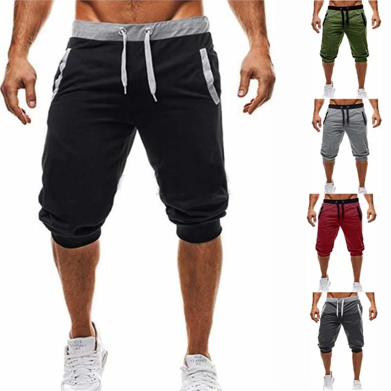 

2021 Summer Brand Mens Jogger Sporting Thin Shorts Men Black Short Pants Male Fitness Gyms Shorts for workout boxing shorts