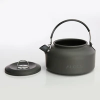 alocs cw k02 ultra lightweight cookware outdoor camping kettle 0 8l tea coffee pot for camping fishing