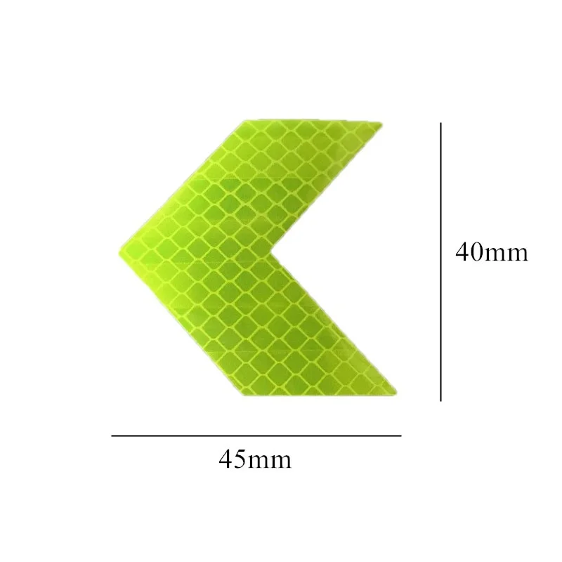 

12 Pcs/Set Car Sticker Reflective Arrow Sign Tape Warning Safety Sticker For Car Bumper Trunk Reflector Hazard Tape Car Styling