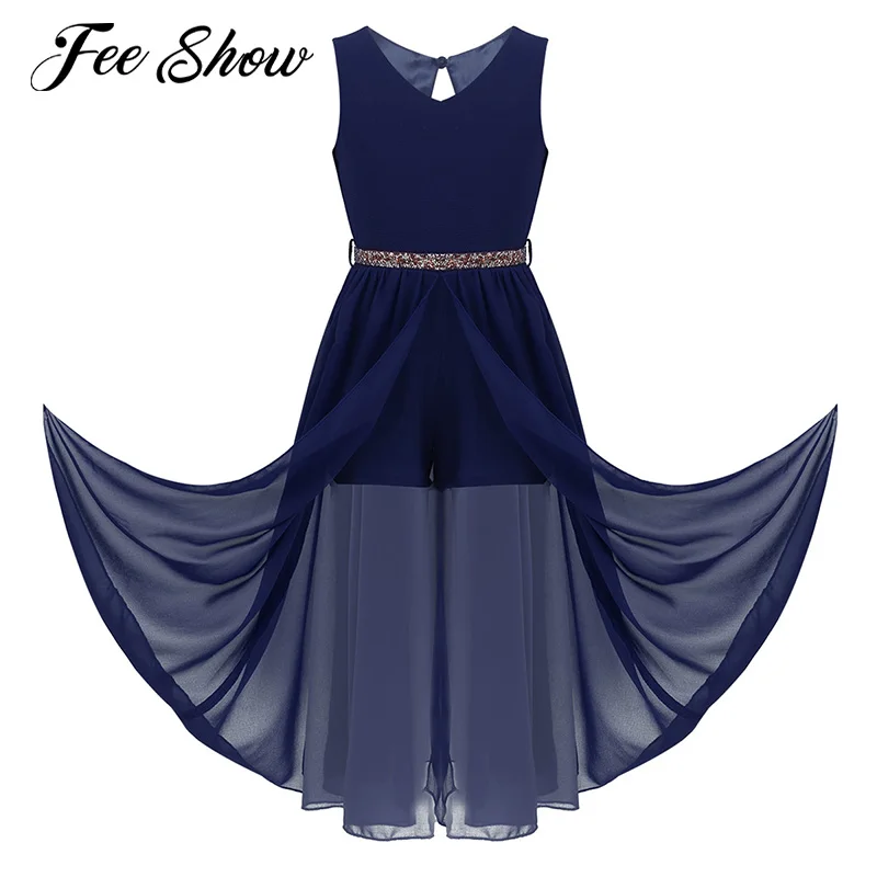 Балетное платье-пачка без рукавов с v-образным вырезом детский комбинезон платье