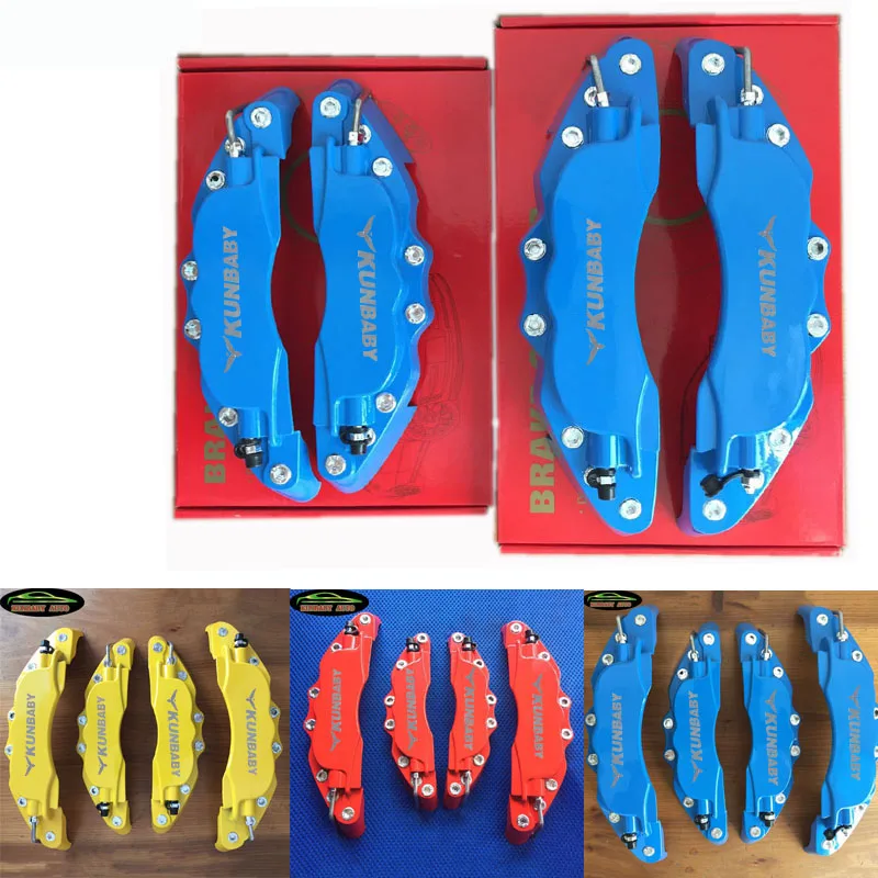 Металлический дисковый тормозной суппорт 3 цветов Серебристый Хром KUNBABY передний