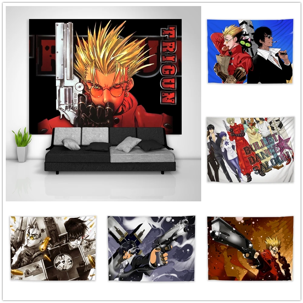 Trigun Vash Stampede Nicholas гобелен художественный настенный диван-столик на кровать