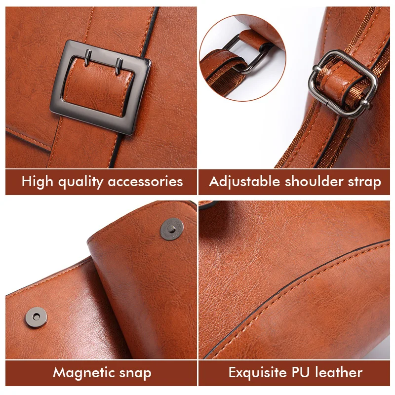 Высококачественный Женский рюкзак из масляной кожи многофункциональный женский