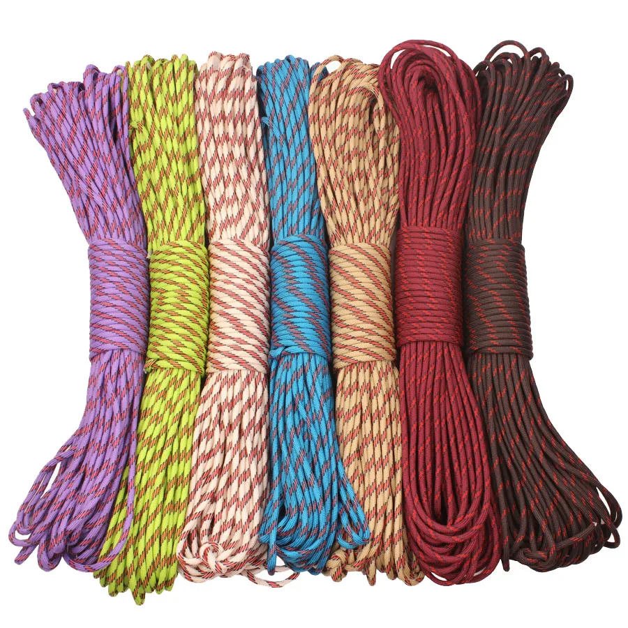 

4mm 100ft 550 Parachute Cord Lanyard Rope for Hiking outdoor camping equipment