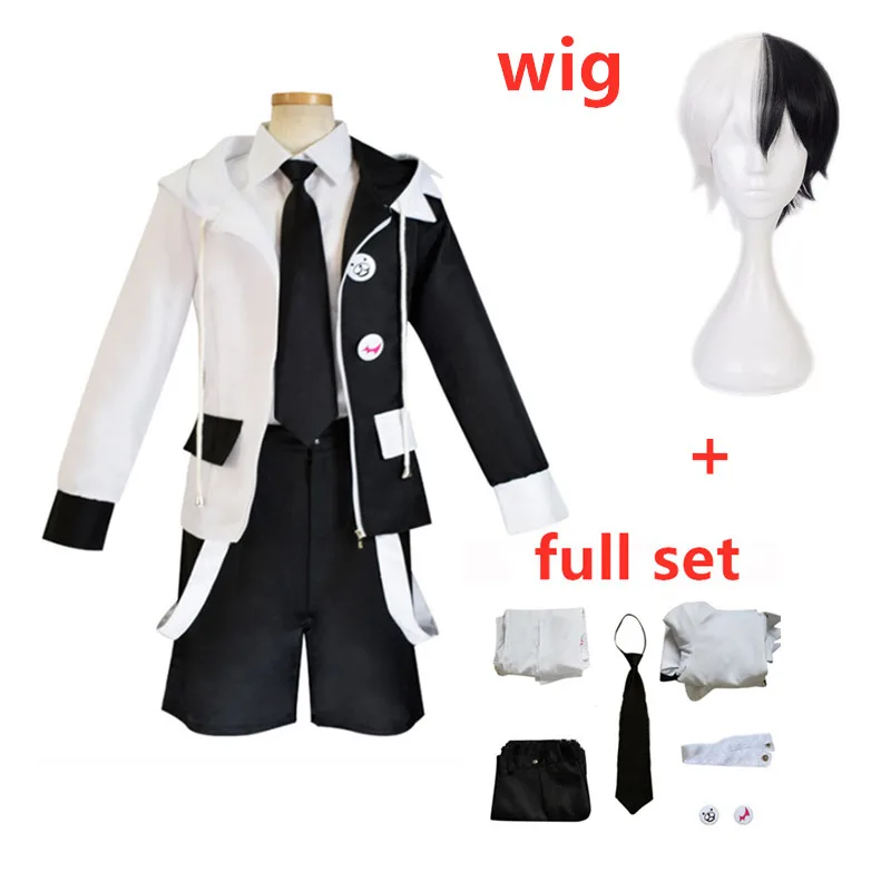 Костюмы унисекс Danganronpa V3 Косплей Монокума женская одежда пальто юбка брюки |