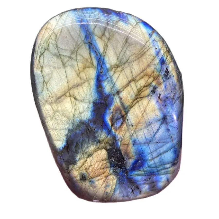 

50-200g Natural Crystal Moonstone Raw Gemstone Ornament Polished Quartz Labradorite Handicraft Decorating Stone Healing