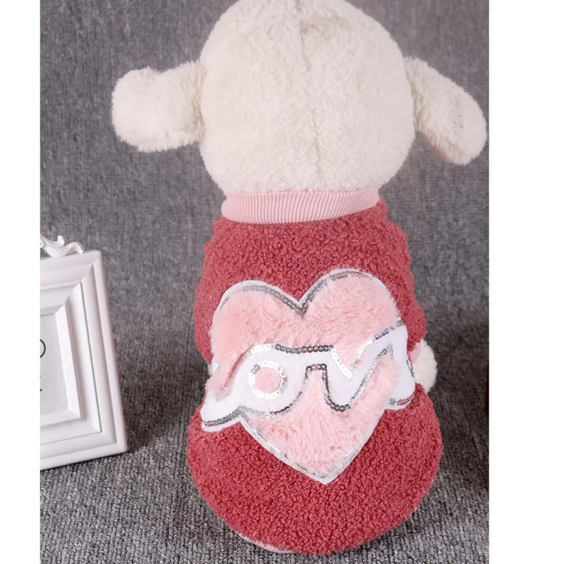 Одежда из флиса для питомцев зимняя теплая одежда собак кошек щенков в форме