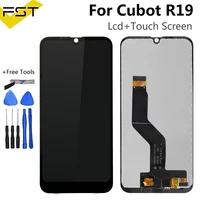 5 71 black for cubot r19 lcd display with touch screen digitizer assembly for cubot r19 phone accessoriestools