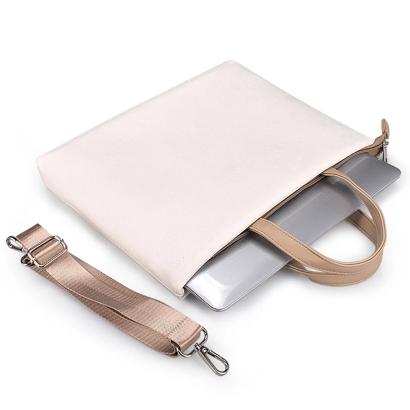waterproof notebook laptop for 13 3 inch pu leather laptop bags for macbook air 13 case for xiaomi huawei briefcase bag free global shipping