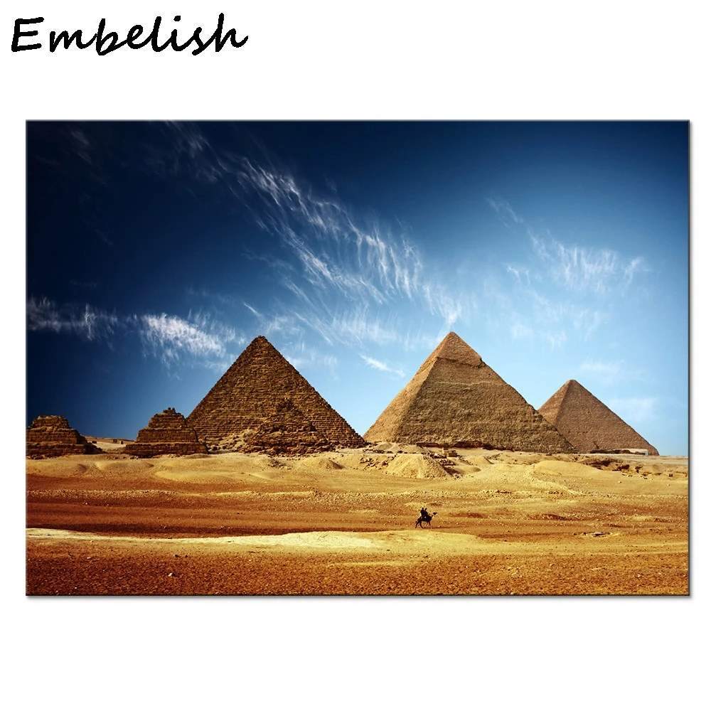Картина на холсте пирамида из Египта HD-распылитель картины маслом для гостиной