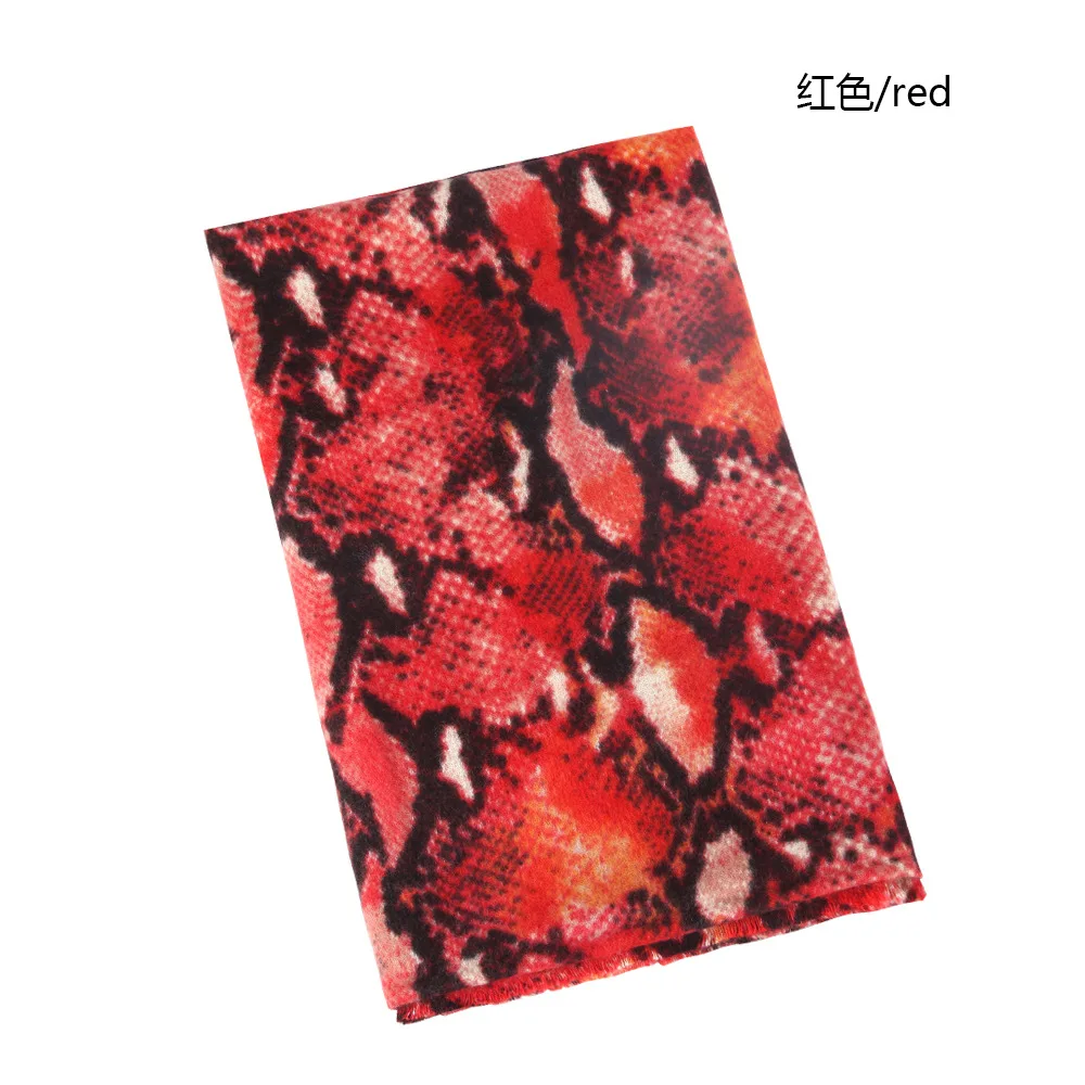 2021 новый акриловый модный теплый и холодный шарф-шарф со змеиным узором для