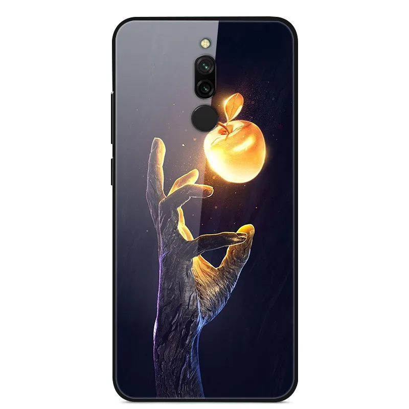 Для Xiaomi Redmi 6A чехол с жестким стеклом чехол s для Xiaomi Redmi 6A 6 A чехол из закаленного стекла для Xiaomi Redmi 8A 8 Redmi Note 8T - Цвет: 1205 5
