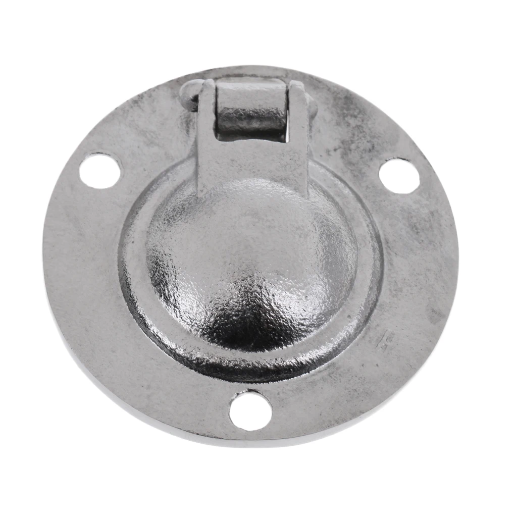 

4Pcs Flush Ring Pull Door Drawer Handle for Marine Cabinet Cupboard Drawer Dresser (49mm, Round)