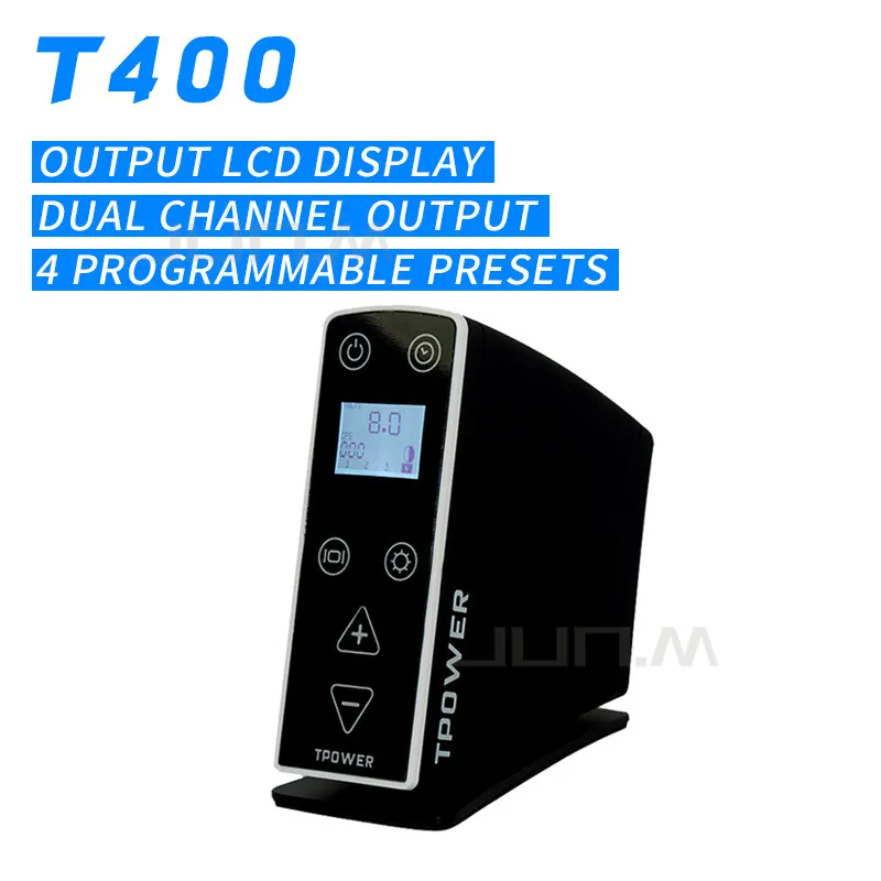 Новый дизайн T 400 блок питания для татуировок с предустановленным напряжением
