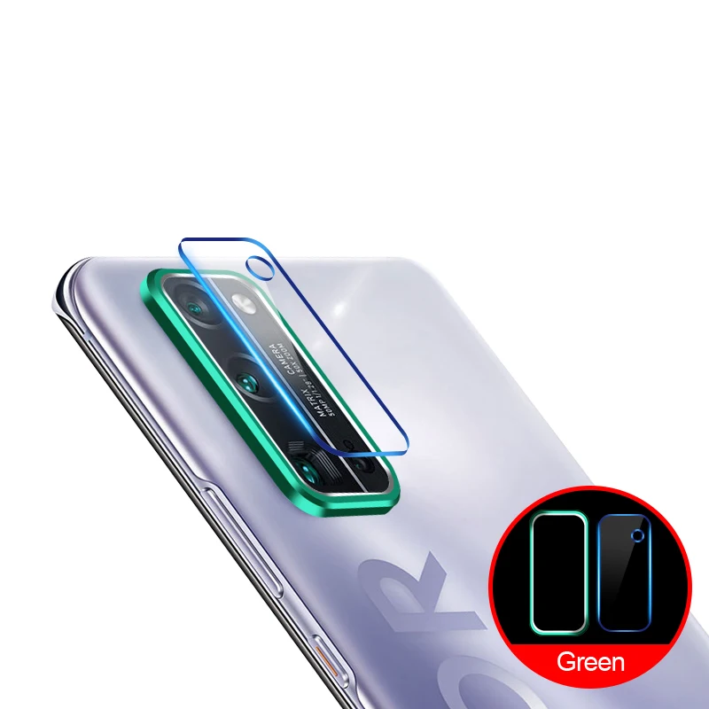 Закаленное стекло + металлическое защитное кольцо для Huawei Honor 30 Защитная пленка