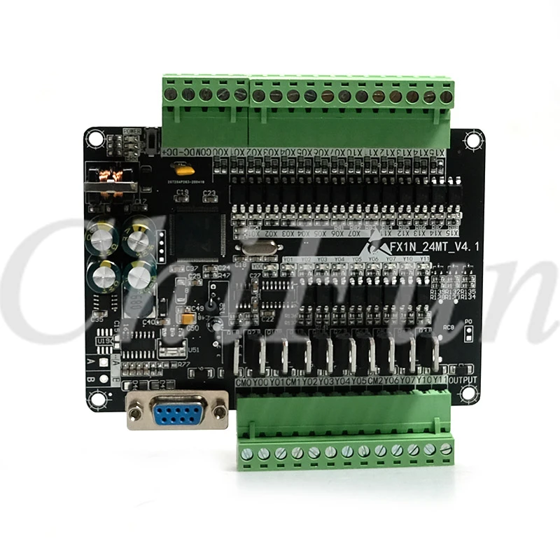 ПЛК промышленная плата управления FX1N 24MT DC24V 0.7A 14 ввода/10 Выход 2 way 100K с импульсным
