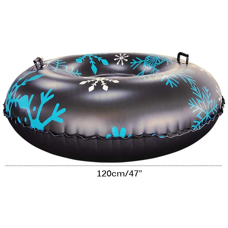 

Snow Tube With Handle Inflatable Circle Of High-Quality Durable Thickened Size Circle Snow Water Ski Winter Sledge Skiing Circle
