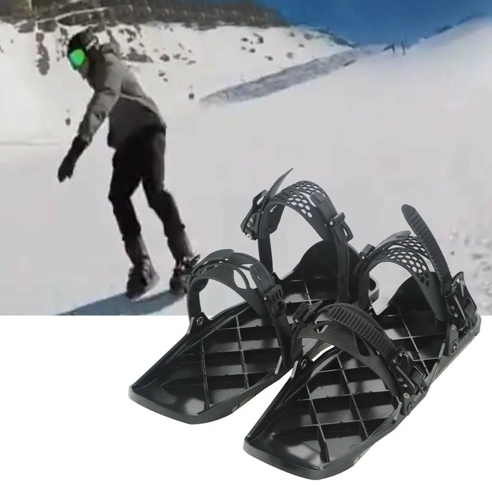 

Уличные регулируемые мини сани для катания сноуборда ботинки лыж Снег скейт обувь комбинировать Вэнь женские лыжные коньки регулируемые с...