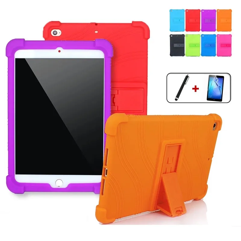 For Apple Ipad Mini 4 5 7.9 Inch Silicone Case Tablet PC Anti-Fall Shell Bracket Hockproof Shockproof Stand Soft Cover