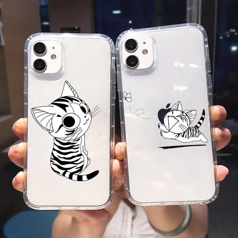 

Dessin chi une vie de chat Phone Case Transparent for iPhone 6 7 8 11 12 13 s mini pro X XS XR MAX Plus cover funda shell