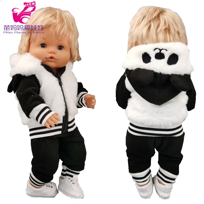 

Куртка для 40 baby doll пальто "Панда" Nenuco Ropa y su Hermanita кукольная одежда трикотажная кофта