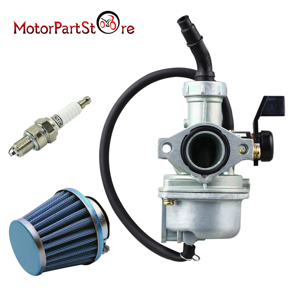 

22mm PZ22 Carburettor + Air Filter +Spark plug for 110cc 125cc 140cc ATV Quad Dirt Pit Bike