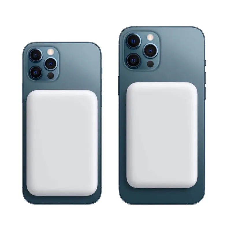 

Новый портативный внешний аккумулятор, магнитное Беспроводное зарядное устройство, аккумулятор с зажимом для задней панели для iphone 13, 12 Pro ...